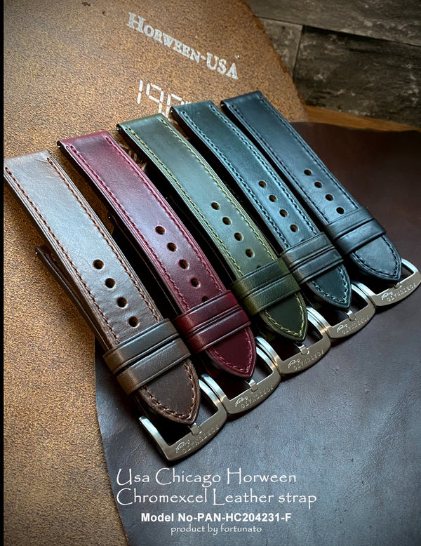 Horween Chromexcel Leather Strap flat padding3.5mm