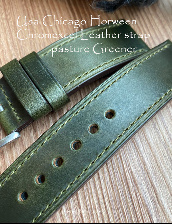 Horween Chromexcel Leather Strap flat padding3.5mm