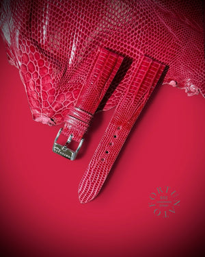 RED genuine Lizard strap