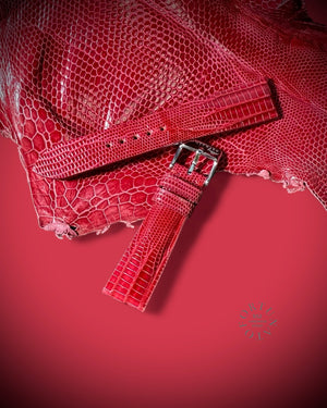 RED genuine Lizard strap