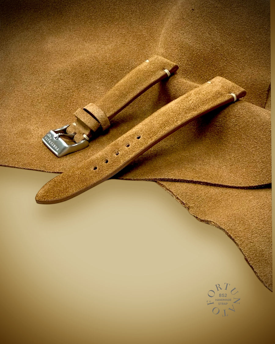 Genuine Italian Suede Leather Strap