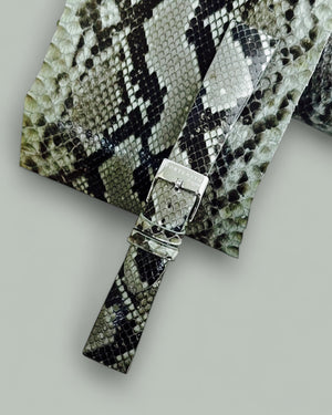 Green Genuine Python Leather Strap