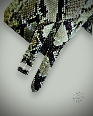 Green Genuine Python Leather Strap