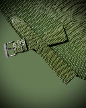 Light Green genuine Lizard strap