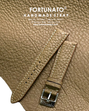 France cowhide leather Khaki Strap