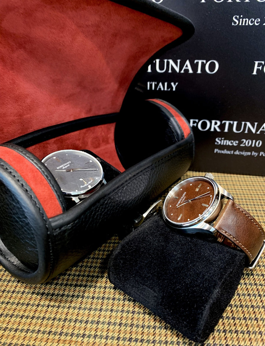 Italian Leather Watch Roll for 1 watch