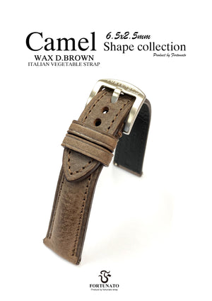 Italy Vegetable Leather Thick Padding strap " Camel collection"