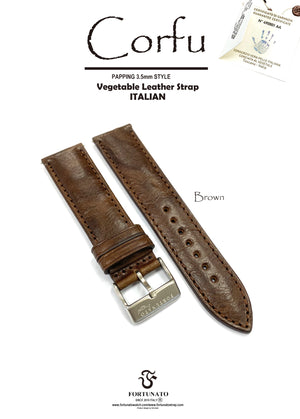 Italy Corfu leather strap " Padding 3.5mm style"