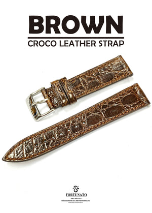 Genuine Croco Strap (Hand Stitching / 2.8mm Flat Padding style)