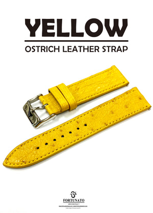 Genuine Ostrich Strap (Hand Stitching/ 2.8mmFlat Padding style)