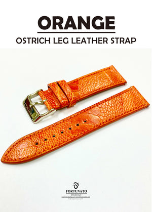 Genuine Ostrich Leg Strap (Hand Stitching/ 2.8mm Flat Padding style)