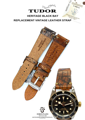 Tudor Black Bay S/G vintage replacement strap" Cigar Collection"