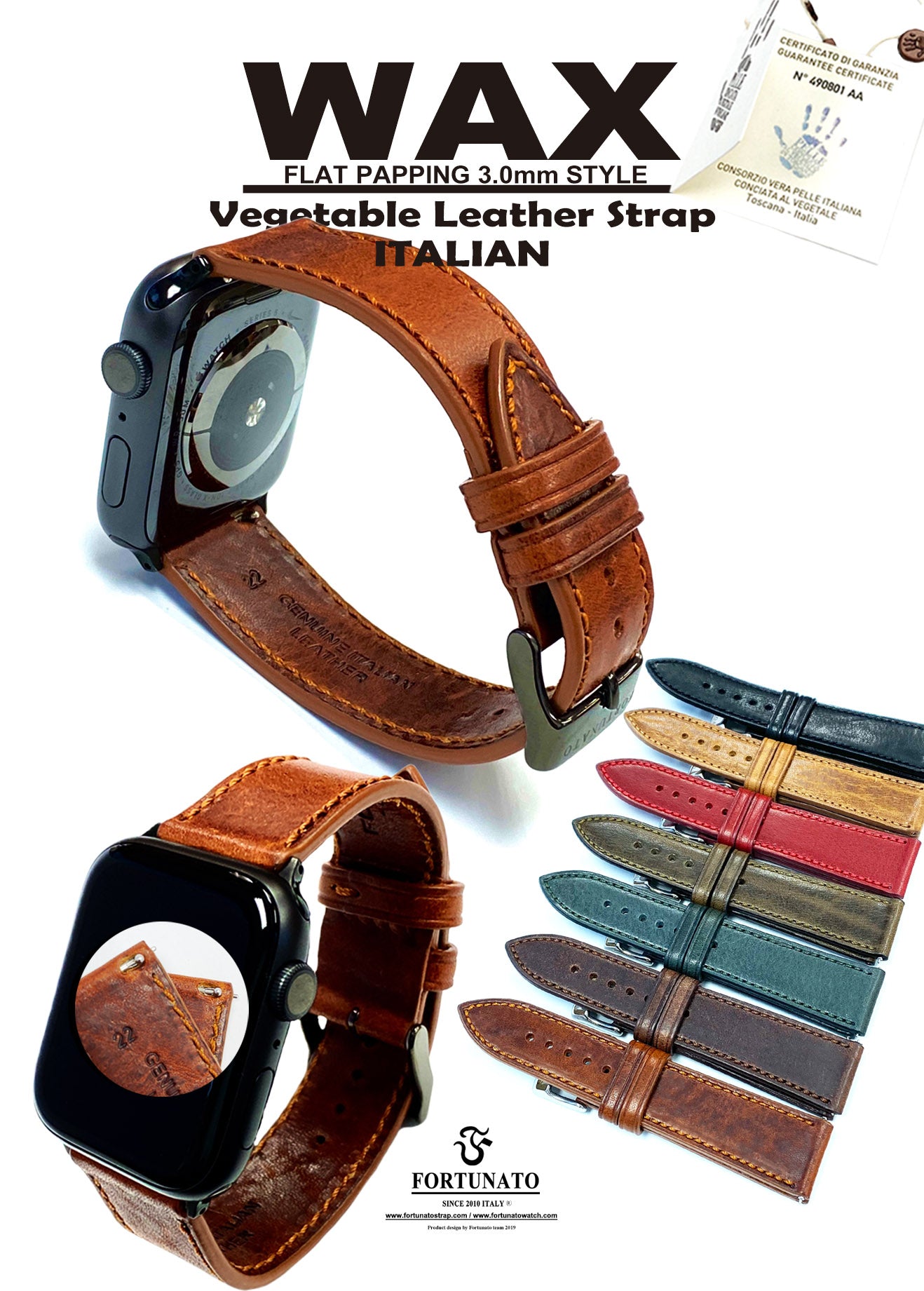 Genuine Ostrich Leg Strap (Hand Stitching/ 2.8mm Flat Padding style) -  FORTUNATO Shop